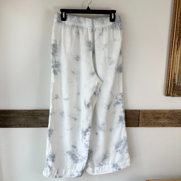 C&C Linen Pants California White Blue Tye Dye‎ - Picture 3 of 7